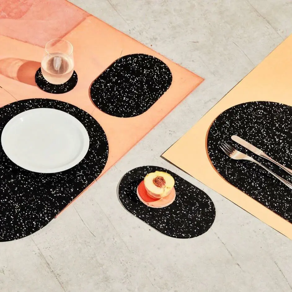 Capsule Trivet Duo in Speckled Black